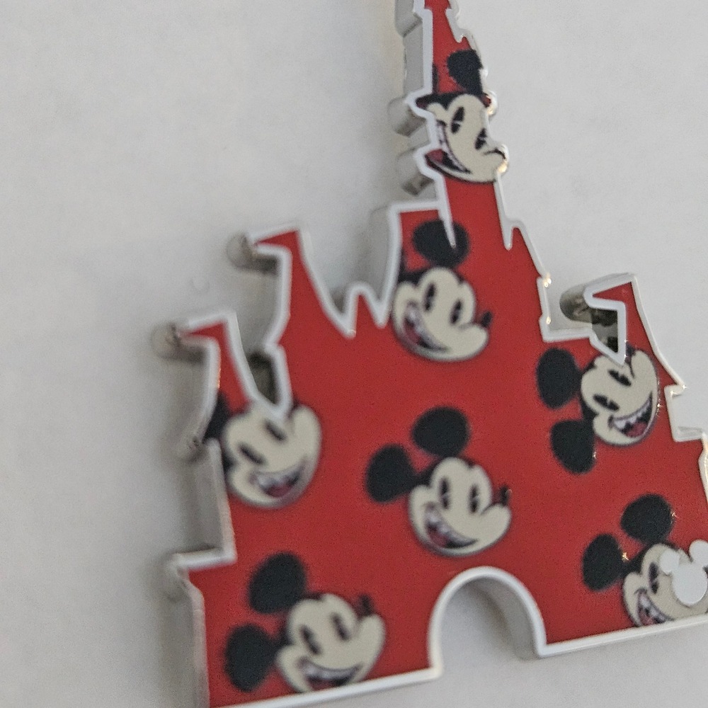 Disney Red Mickey Castles Hidden Disney 2025 Pin NEW - Picture 2 of 4